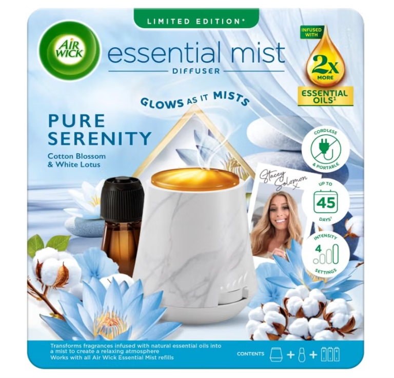 Air Wick Essential Mist Diffuser Pure Serenity Kit 20ml